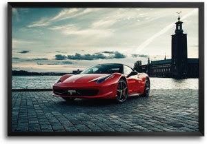 RangeeleInkers Ferrari 458 Laminated Frame Poster Paper Print ...