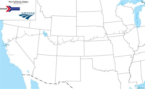"California Zephyr" (Train): Route Map, Schedule, Timetable