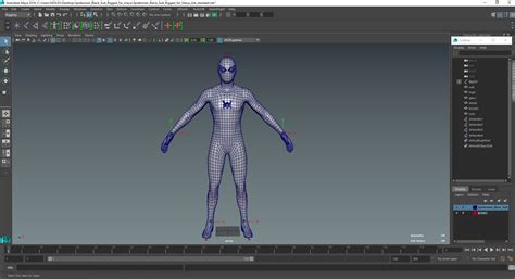 3D Spiderman Black Suit Rigged for Maya | 3D Molier International