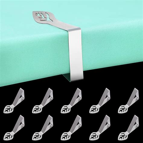 Table Cloth Clips for Outside Inside Table 10 Pack, Leaf Shape Picnic ...