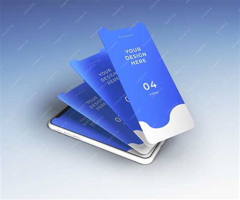Phone app screen mockup | Premium PSD