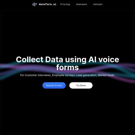 Waveform.ai - AI Voice Forms for Better Surveys | AIStage