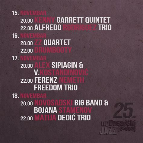 Novosadski džez festival - Turistička organizacija Novi Sad