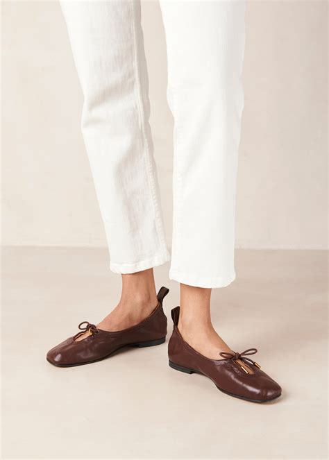 Rosalind - Brown Ballet Flats | ALOHAS