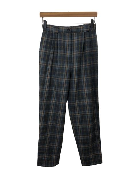 Streetwear × Vintage Vintage Plaid Tartan Wool Pant | Grailed
