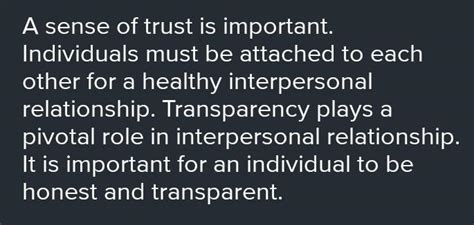 Importance of interpersonal relationship in regular life - Brainly.in