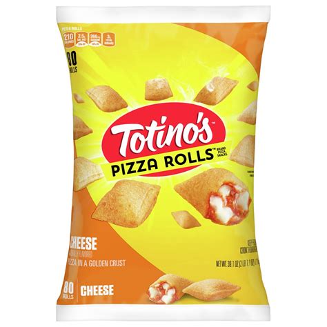 Totino's Pizza Rolls, Cheese Flavored, Frozen Snacks, 39.1 oz, 80 ct 80 ...