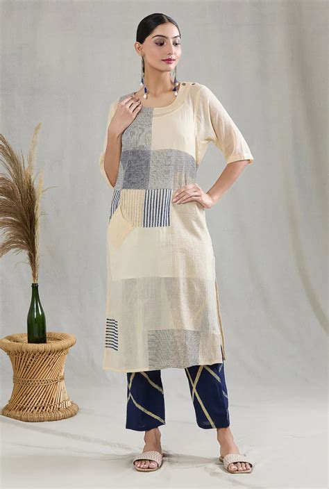 Crossroads Beige Kurta and Strike Pant Set – BANANA labs