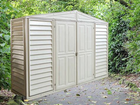 DuraMax 10X3 WoodBridge SidePro Vinyl Shed with Foundation [98001]