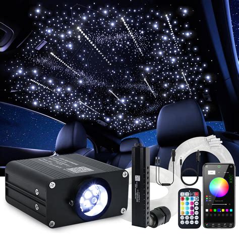 Car Starlight Headliner Kit, Shooting Stars + Twinkle + Sound Activate ...