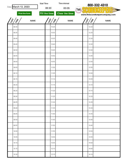 Editable Time Sheets Printable