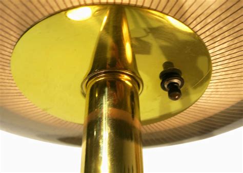 Mid Century Brass Triple Light Floor to Ceiling Tension Pole Lamp For ...
