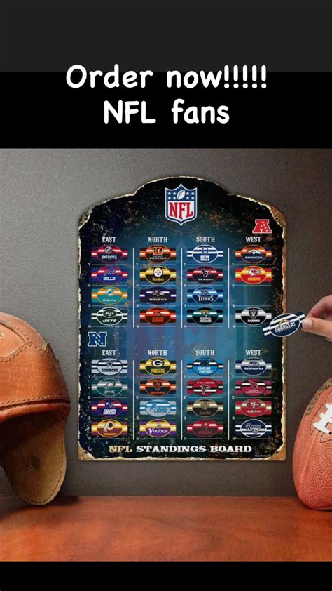 Madeline's Closet NFL Magnetic Standings Board - Shop