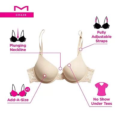 Maidenform® Love the Lift® Natural Boost Demi T-Shirt Underwire Bra 09428