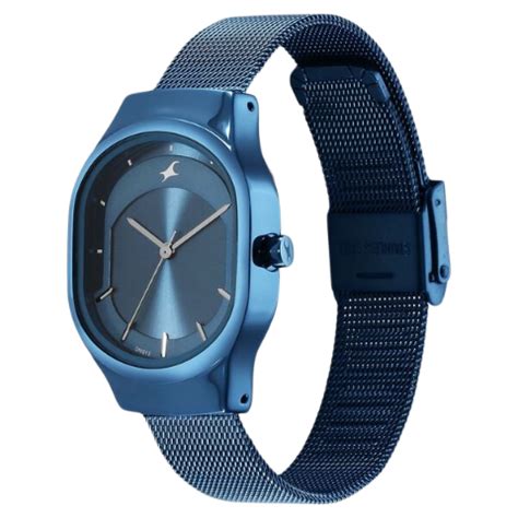Fastrack Snob X Blue Dial Stainless Steel Strap Watch for Girls ...