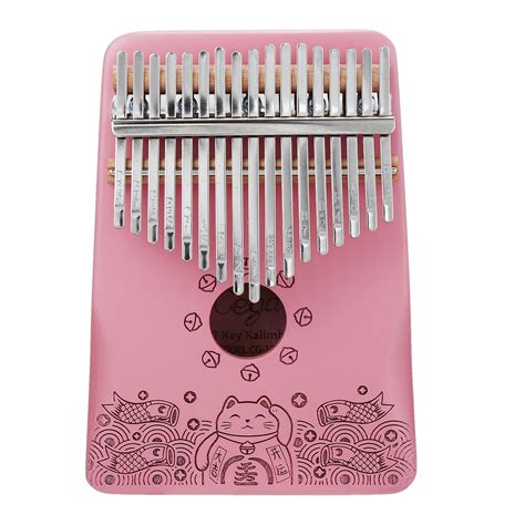 Cega 17 Key Full Solid Veneer Mahogany Kalimbas Thumb Piano Finger ...