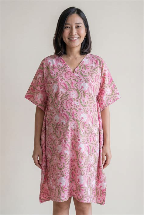 Radhya Cotton Nursing Kaftan Gown – Sevya