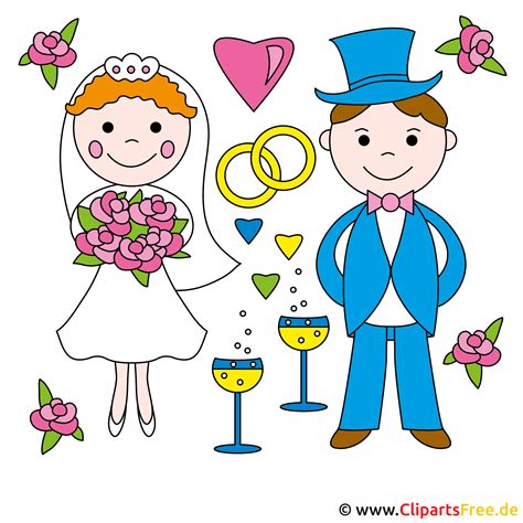 Kostenlose Cliparts Hochzeit : Clipart Hochzeitspaar Bilder – AJZVFF