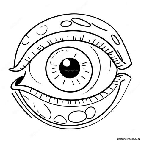 Eyeball Coloring Page - Free Printable