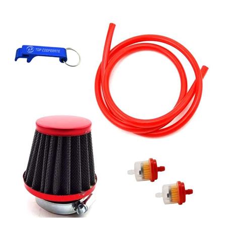 Buy TC-Motor Red 38mm Air Filter Fule Cleaner Gas Line Hose For 50cc ...