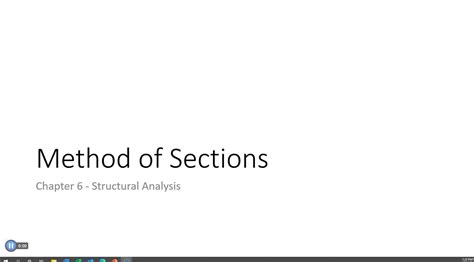 Chapter 6 - Method of Sections