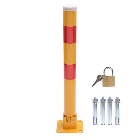 Buy KATSU Car Parking Space Lock Bollard, High Visibility Yellow and ...