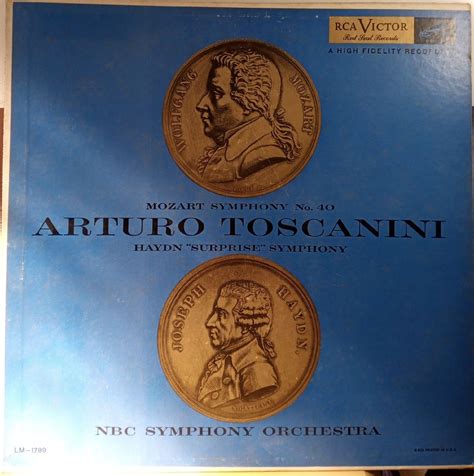 Mozart Nbc Symphony Orchestra 40 Arturo Toscanini | Produto Vintage e ...