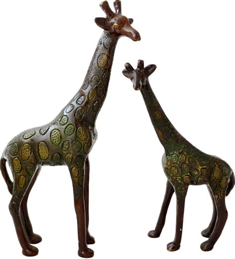 Buy Giraffe Pair Showpiece Brass Showpiece Online at Best Price