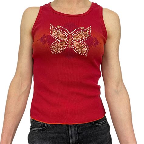 Women's Red Vests-tanks-camis | Depop