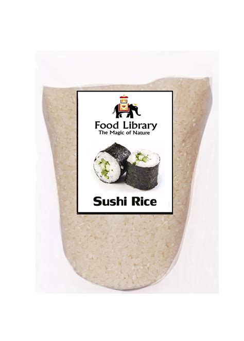 FOOD LIBRARY THE MAGIC OF NATURE Japanese Sushi Rice, 800 Gram : Amazon ...