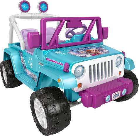 Brandclub - Power Wheels Disney Frozen Jeep Wrangler Ride-On Battery ...