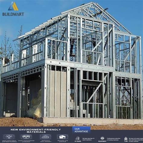 Lgs Structure Light Steel Frame Building Low Cost Prefabricated House ...