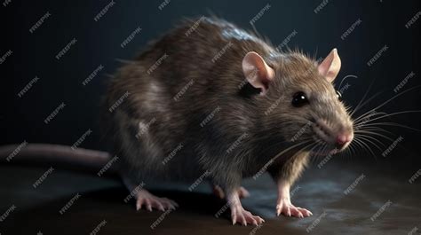 Premium AI Image | Intelligent rat under scientific observation