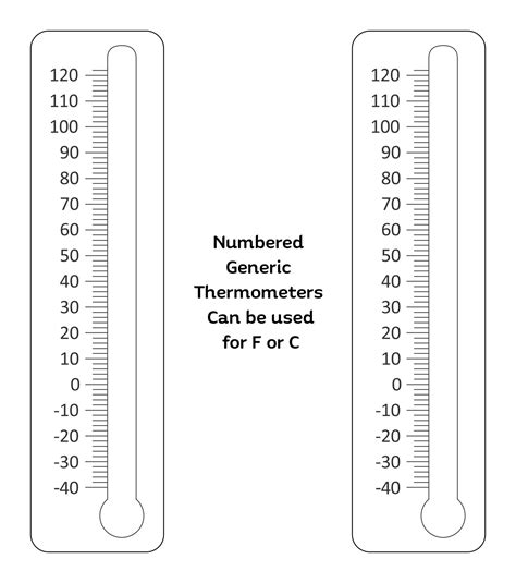 Blank Thermometer - 10 Free PDF Printables | Printablee | Goal ...