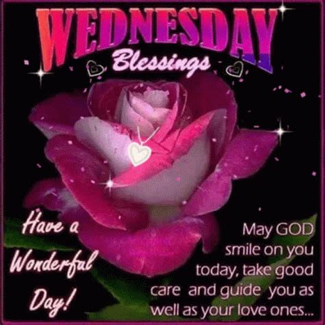 Wednesday Blessings Gif With Rose Pictures, Photos, and Images for ...