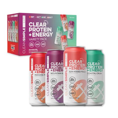 Clear Protein + Energy - Variety | CSE – Clean Simple Eats