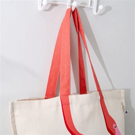 Buy Garnet Flamingo Print Tote Bag from Home Centre at just INR 199.0