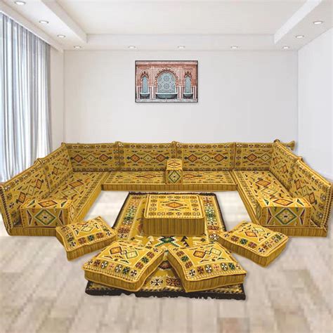 Buy Arabic Majlis Sofa For Living Room, Arabic U Shaped Floor Seating ...