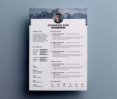 One Page Resume Template Word 41+ One Page Resume Templates Free