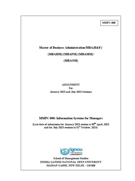 Image result for Mmpc0019 Assignment Answer