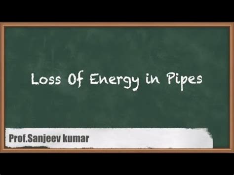 Essential Concepts Of Energy Loss In Pipes - GATE Fluid Mechanics and ...