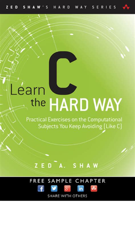 Cse pps c prog - Summary Learn Python the Hard Way - LEARN C THE HARD ...