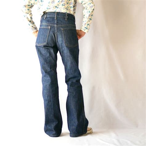 70s store brand bootcut denim pants 濃紺ストアブランド ブーツカットデニムパンツ | &Dorothy ...