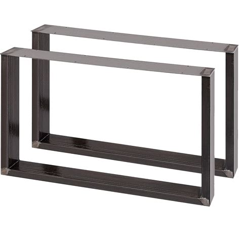 Buy VEVOR Set of 2 Steel Table Legs, 28 Height 31 Wide Dining Table ...