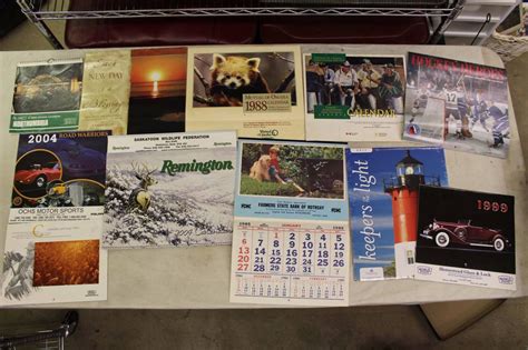 Lot of Calendars (Various Dates from 1980s-2000s)