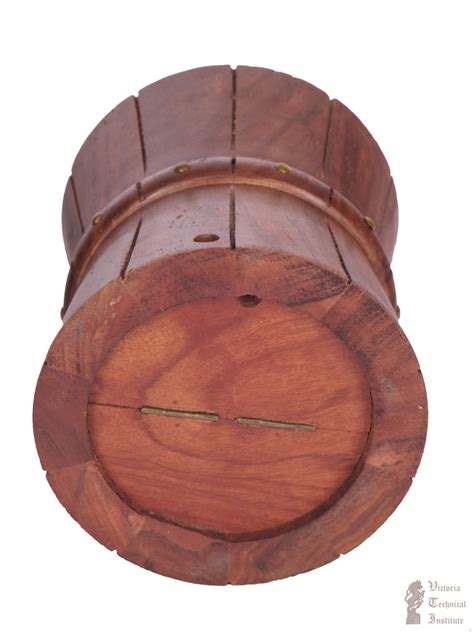 6" Handmade Wooden Damru Shape Piggy Bank - Medium – VTI HERITAGE