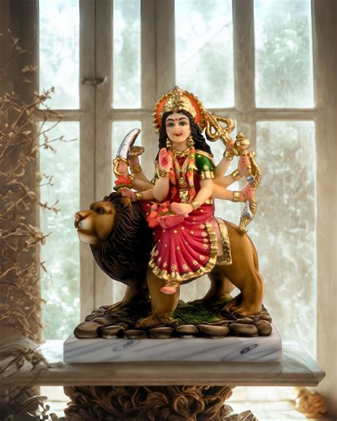 Maa Durga Idol | 100% Hand-Painted Colours | Best prices – Shiv Sadhna
