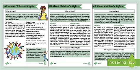 All About Children’s Rights Fact File