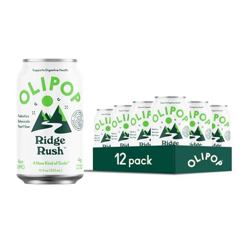 Amazon.com : OLIPOP Prebiotic Soda, Ridge Rush, Blend of Prebiotics ...