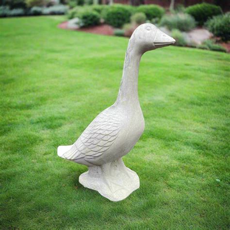 Porch Goose Concrete Statue - Selcouth Home